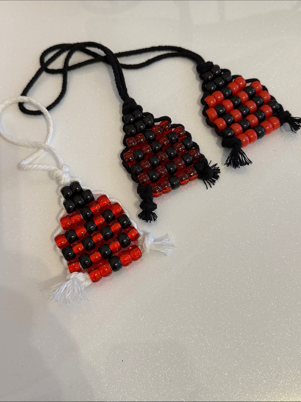 Beaded Ladybug Tote Bag Charms Bundle of 3